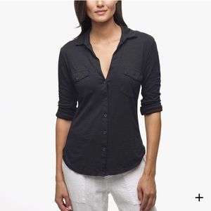 James Perse Slub Side Panel Shirt